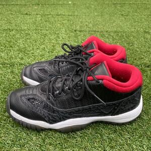 Jordan 11 IE Low Retro Black Red 2011 4.5Y 306006-001